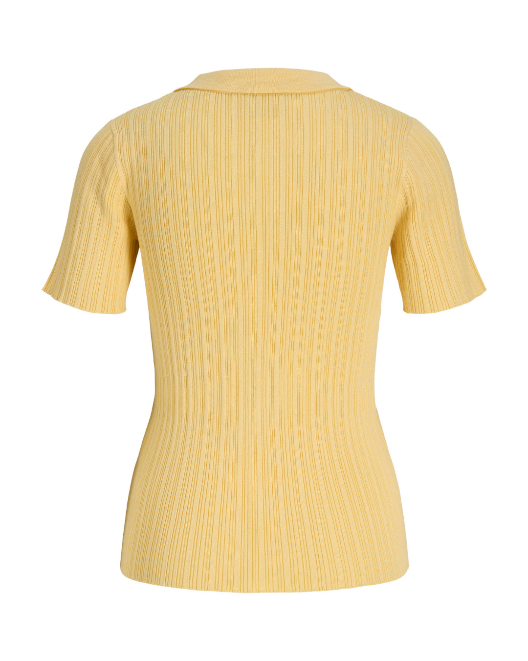 Produktbillede af gul HADLEY polo. Set bagfra. Fra BySofieSønderby