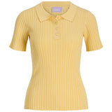 Produktbillede af gul HADLEY polo. Set forfra. Fra BySofieSønderby