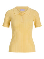 Produktbillede af gul HADLEY polo. Set forfra. Fra BySofieSønderby