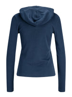 Produktbillede af HENNA hood i blå. Set bagfra. Fra BySofieSønderby