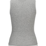 Produktbillede af går Henna top. Set bagfra. Fra BySofieSønderby