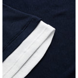 Detaljebillede af navy Henna top. Fra BySofieSønderby