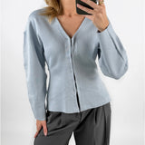 INDY cardigan, ljusblå