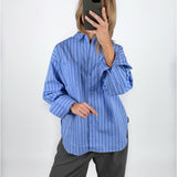 JAMIE skjorte, blå/bordeaux