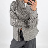 JAMIE skjorta, rutigt vit/brun