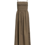 ELLY maxi klänning, brun