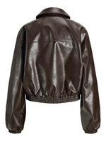 Produktbillede af brun JODY jakke. Set bagfra. BySofieSønderby.