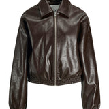 Produktbillede af brun JODY jakke. Set forfra. BySofieSønderby.