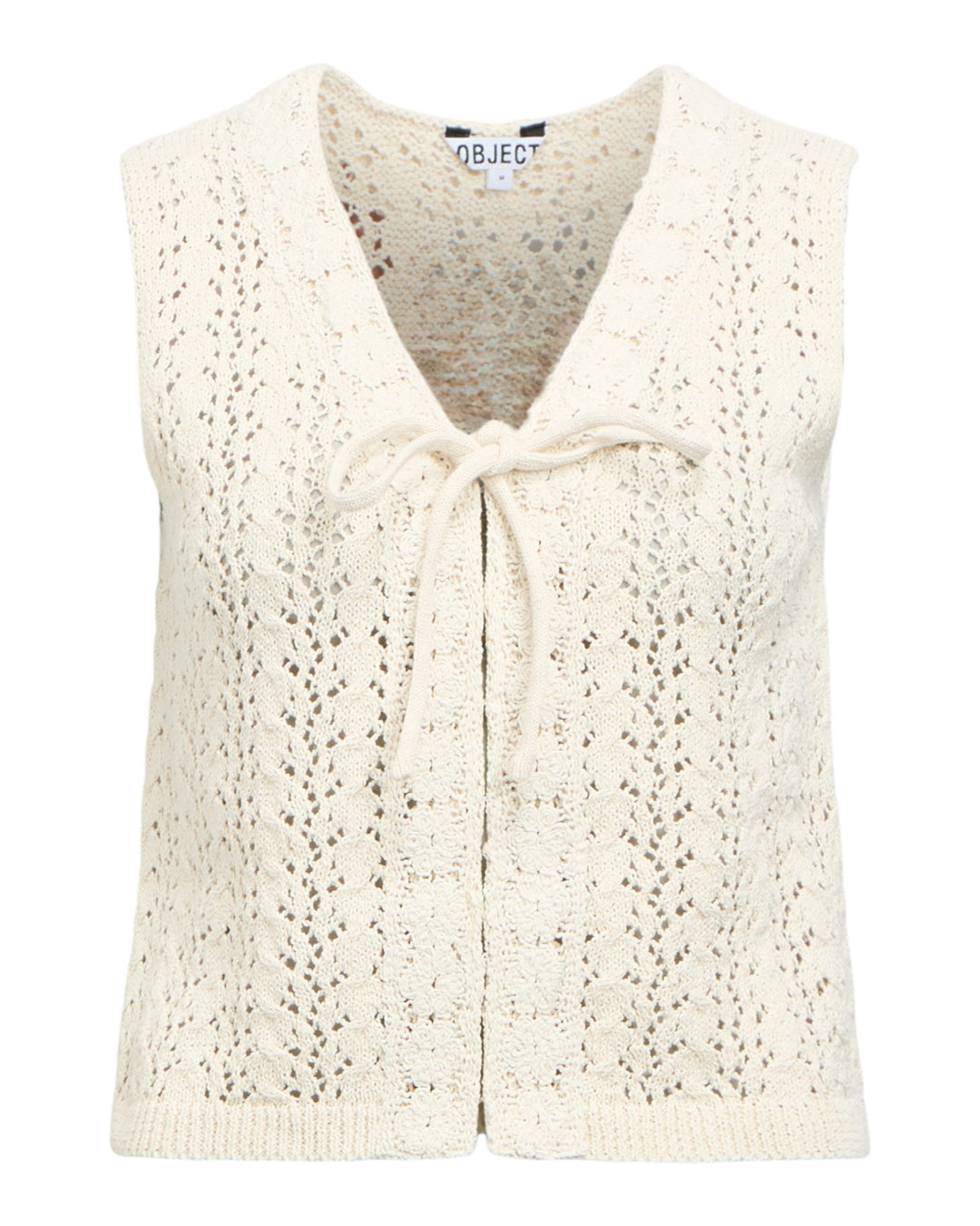 Produktbillede af creme farvet JOLIN top. Set forfra. Fra BySofieSønderby