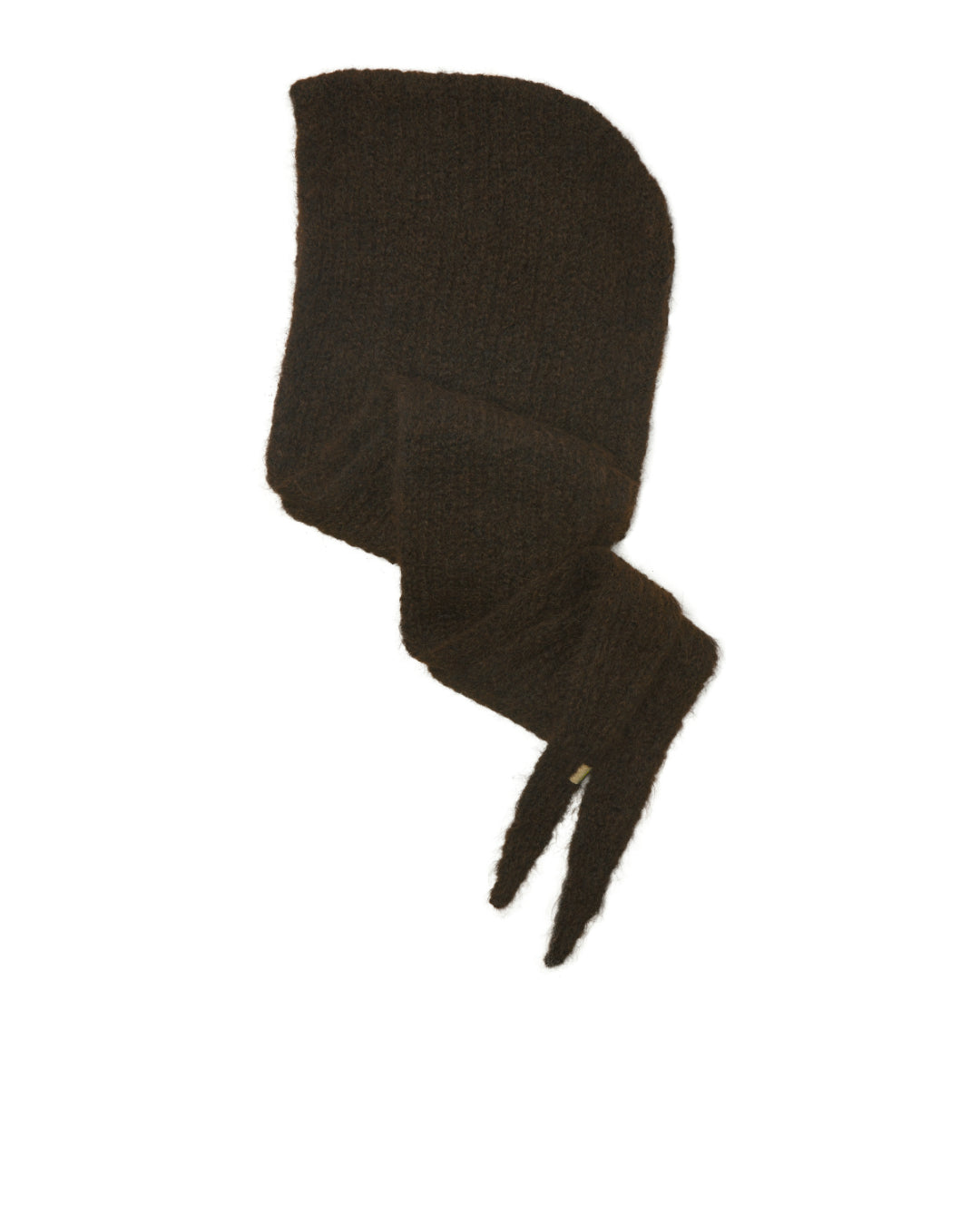 Produktbillede af brun KATHERINE balaclava. BySofieSønderby.