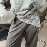 KEILY blond sjal, vit