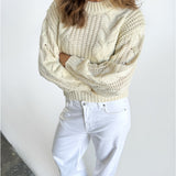 KELLY strik, creme