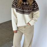 KRISTIN långärmad sticka, creme