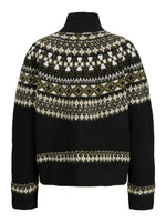 Produktbillede af sort KRISTIN striktrøje. Set bagfra. Fra BySofieSønderby.