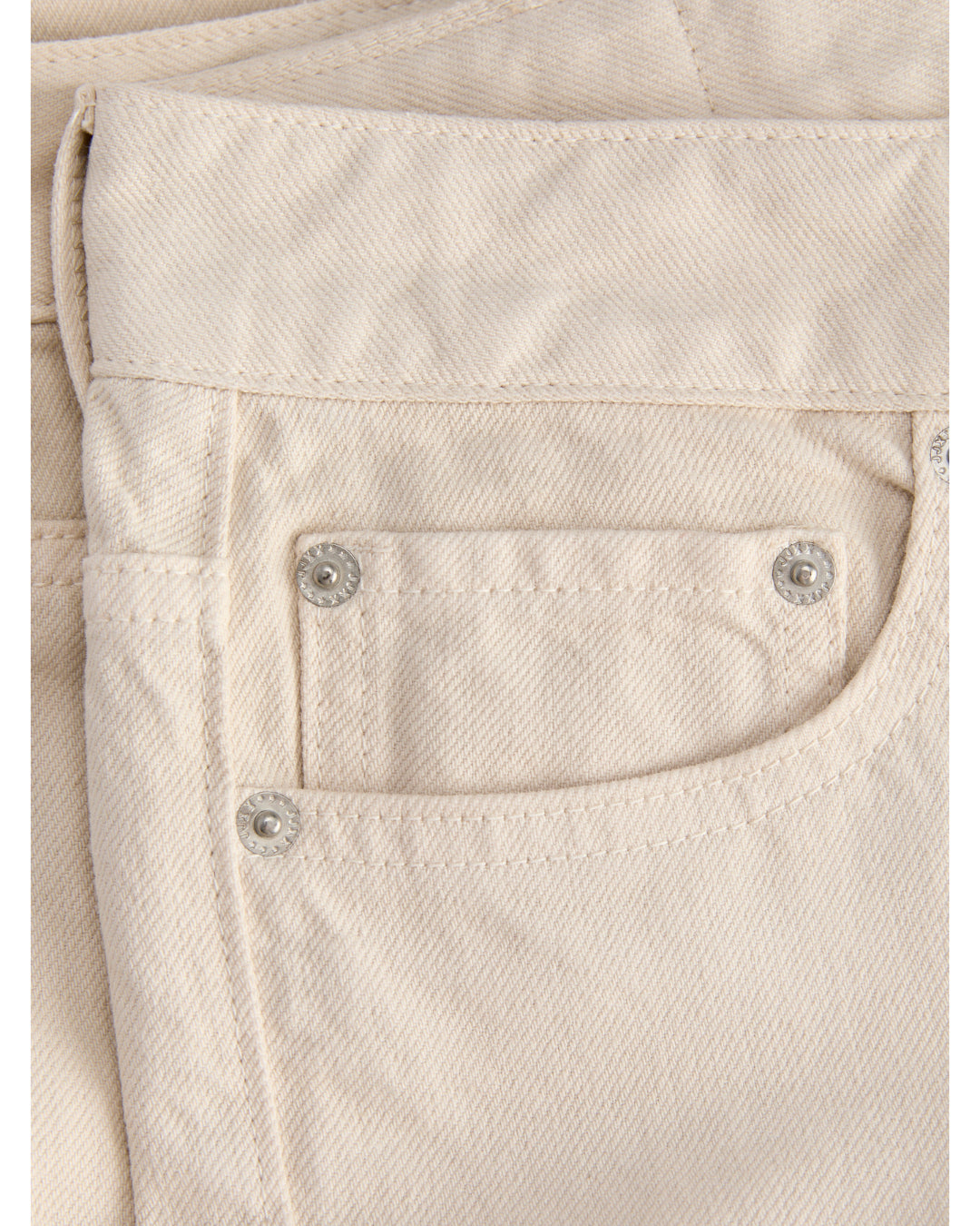 Detaljebillede af creme farvede KYOTO jorts. Fra BySofieSønderby