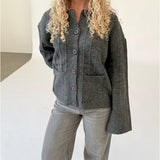 LACEY cardigan, grå