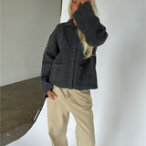 LACEY sticka cardigan, grå