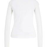 Produktbillede af hvid LISA bluse. Set bagfra. Fra BySofieSønderby