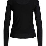 Produktbillede af sort LISA bluse. Set bagfra. Fra BySofieSønderby