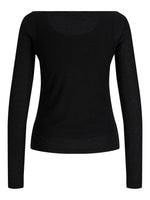 Produktbillede af sort LISA bluse. Set bagfra. Fra BySofieSønderby