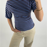 MAZIE boatneck top, brun