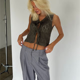 MARY sticka topp, kaki