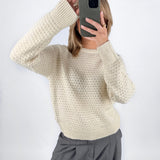 REYNARD långärmad sticka, brun