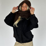 MILU balaclava halsduk, brun