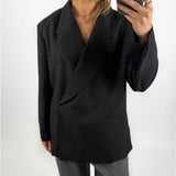 MIRABEL oversized blazer, sort