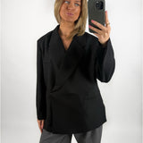 MIRABEL oversized blazer, sort