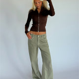 MONIKA zip blus, brun