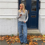 HENNA langærmet, grå