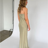 NAT axelbandslös klänning, grön