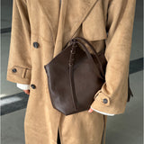 NAYA axelväska, mörkebrun