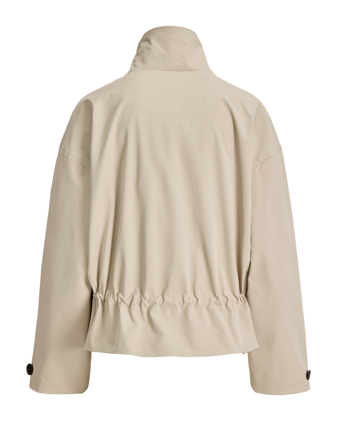 Produktbillede af beige OLIVIA jakke. Set bagfra. Fra BySofieSønderby