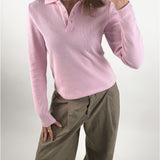 OLIVIA polo blus, ljusrosa