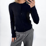 OPHELIA strik cardigan, sort