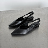 PALOMA spetsiga ballerina, svart