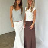 RAQUEL maxi kjol, brun