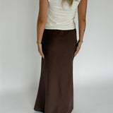 RAQUEL maxi kjol, brun