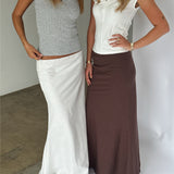 RAQUEL maxi kjol, vit