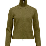 REYNARD zip cardigan, grön