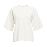 Produktfoto af Reynard t-shirt bluse i hvid. På hvid baggrund. Fra by Sofie Sønderby