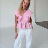 RIKKE topp, ljusrosa