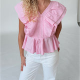 RIKKE topp, ljusrosa