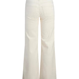 ROME utsvängda denimjeans, creme