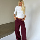 ROSIE jeans, bordeaux