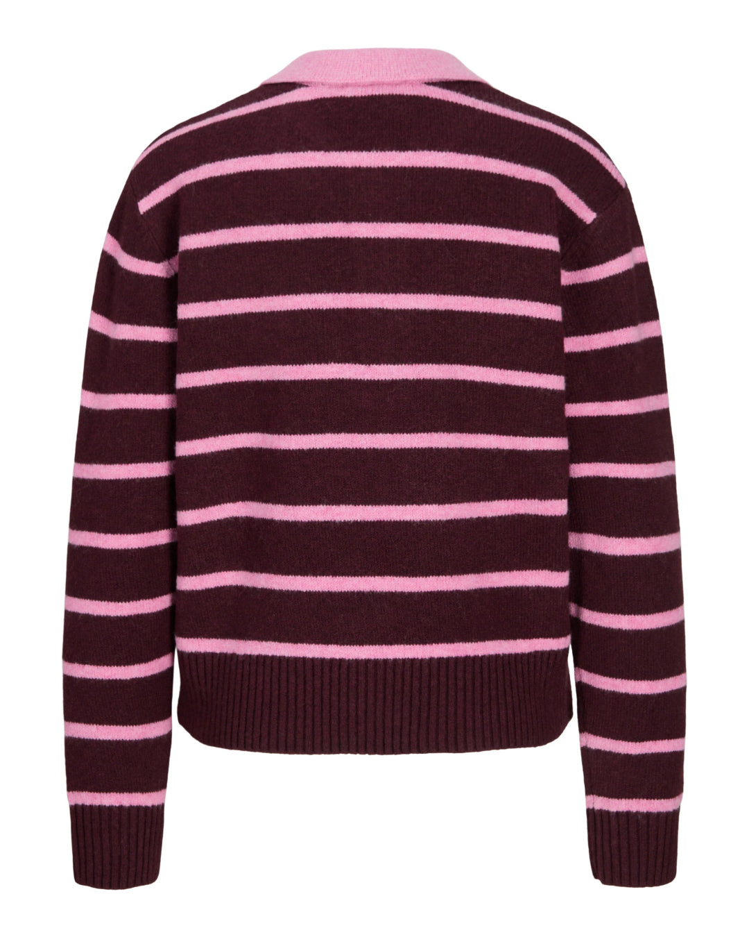 Produktbillede af RUBY polo i pink. Set bagfra. Fra BySofieSønderby