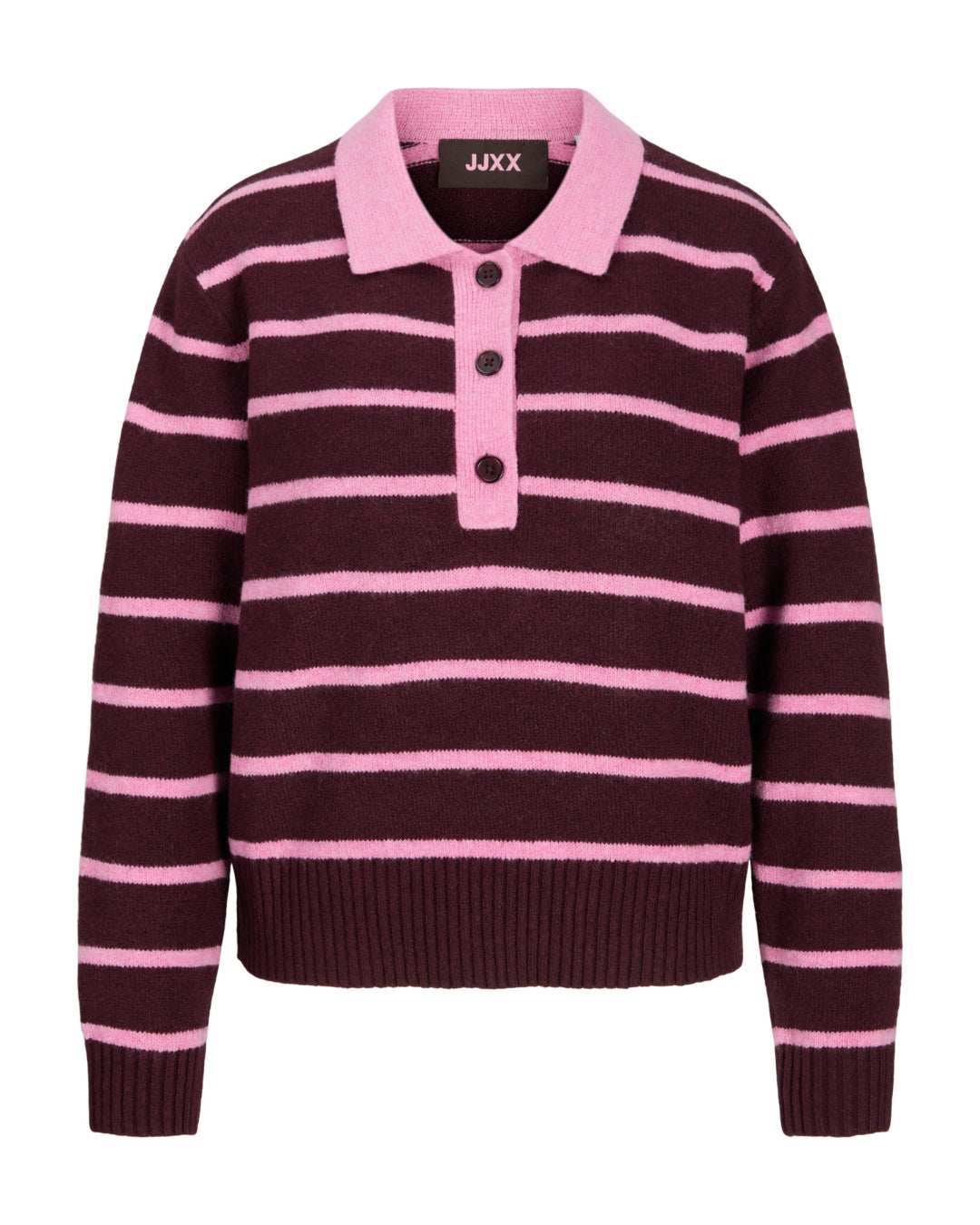 Produktbillede af RUBY polo i pink. Set forfra. Fra BySofieSønderby