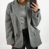 RUTH blazer jakke, grå